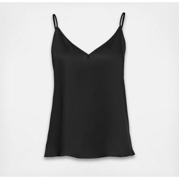 NWT Ettitude Cami Onyx Black Clean Bamboo Adjustable Strap - Picture 2 of 9